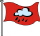 Red flag with rain advisory